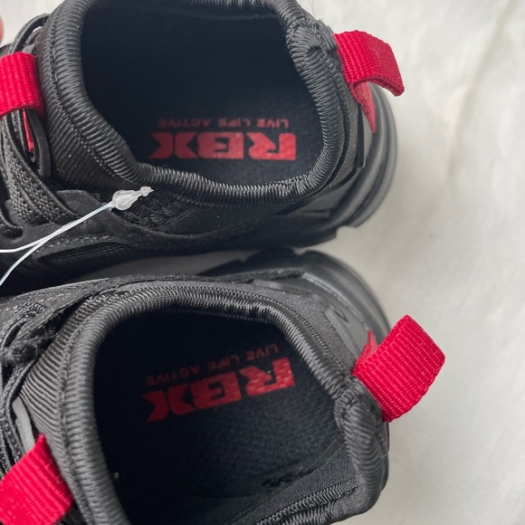 RBX TODDLER KIDS SHOES SNEAKERS RED BLACK VOMFY CUSHION SOLES BRAND NEW SIZE 7 - Picture 4 of 6
